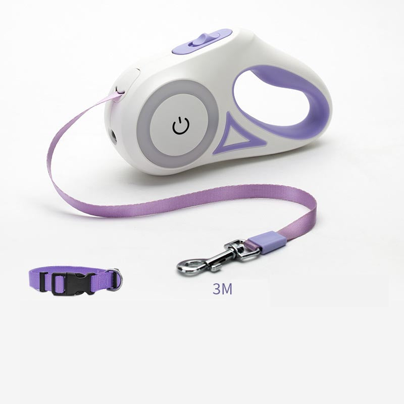 Retractable Dog Leash with LED Light