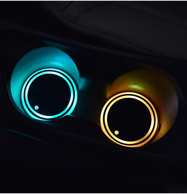 LED Light-Up Car Cup Holder Coaster