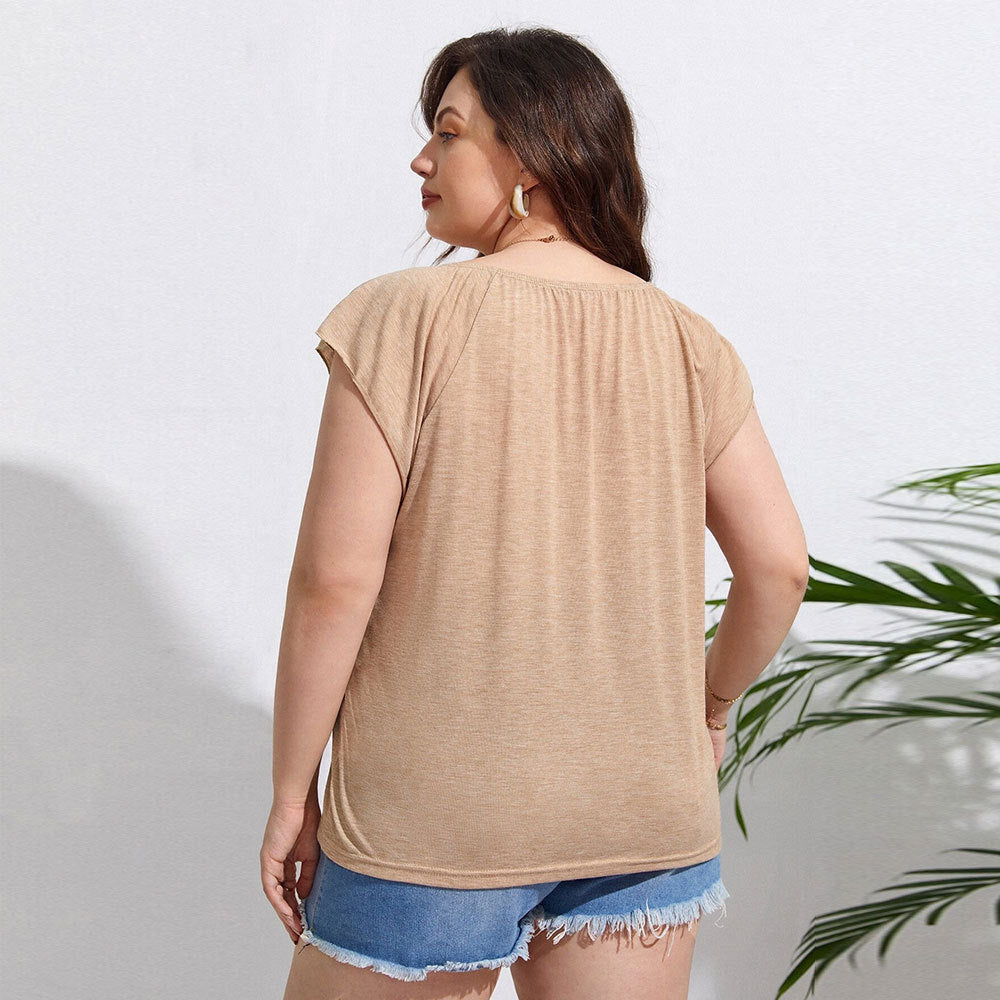 Women’s Loose Casual Holiday Short Sleeve Top