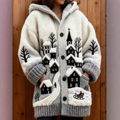 Women’s Casual Printed Long Cardigan