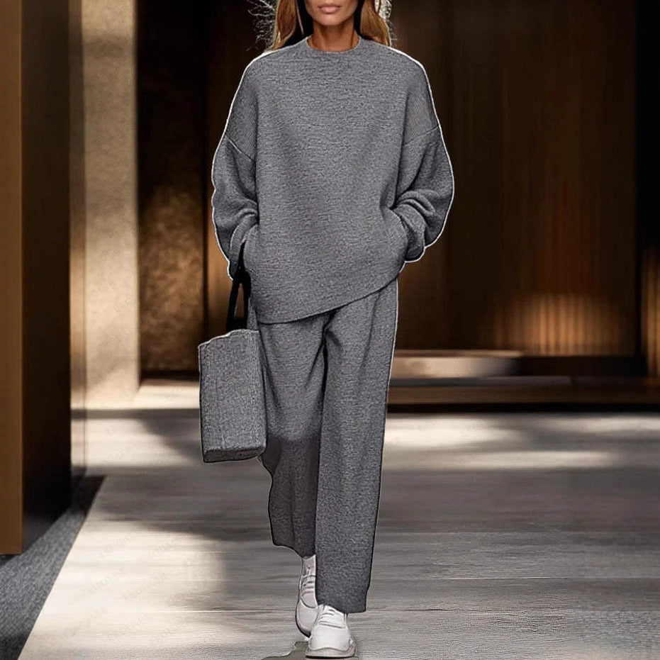 Casual Long-sleeve Hoodie & Pants Set