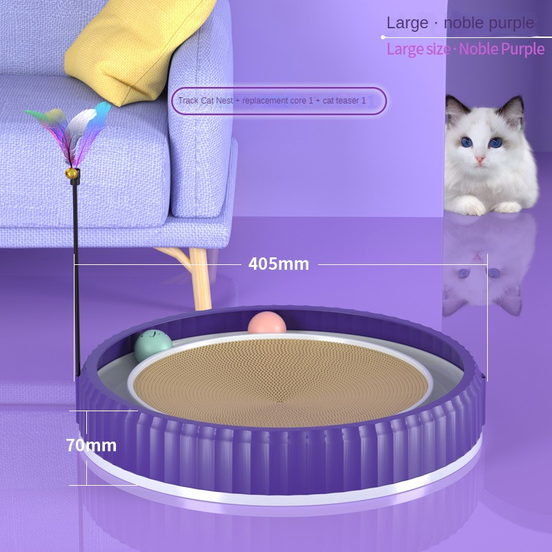 Round Wear-Resistant Cat Scratching Board