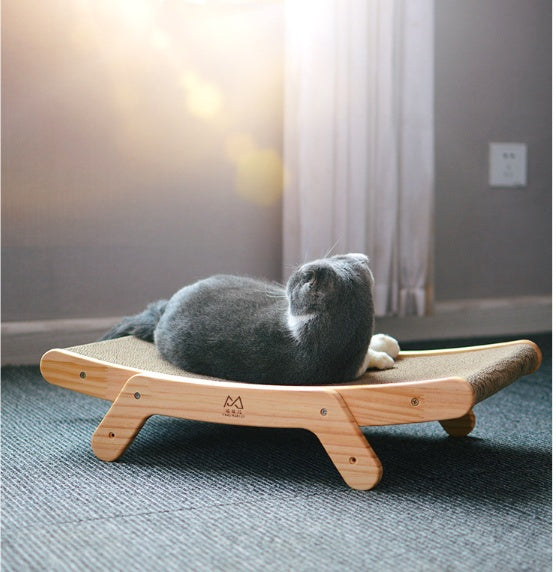 Deformable Corrugated Cat Scratch Bed