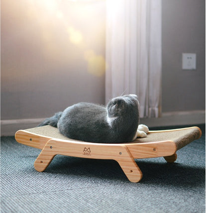 Deformable Corrugated Cat Scratch Bed