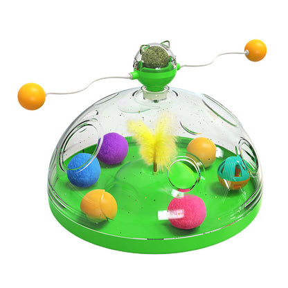 Interactive Windmill Cat Toy with Catnip