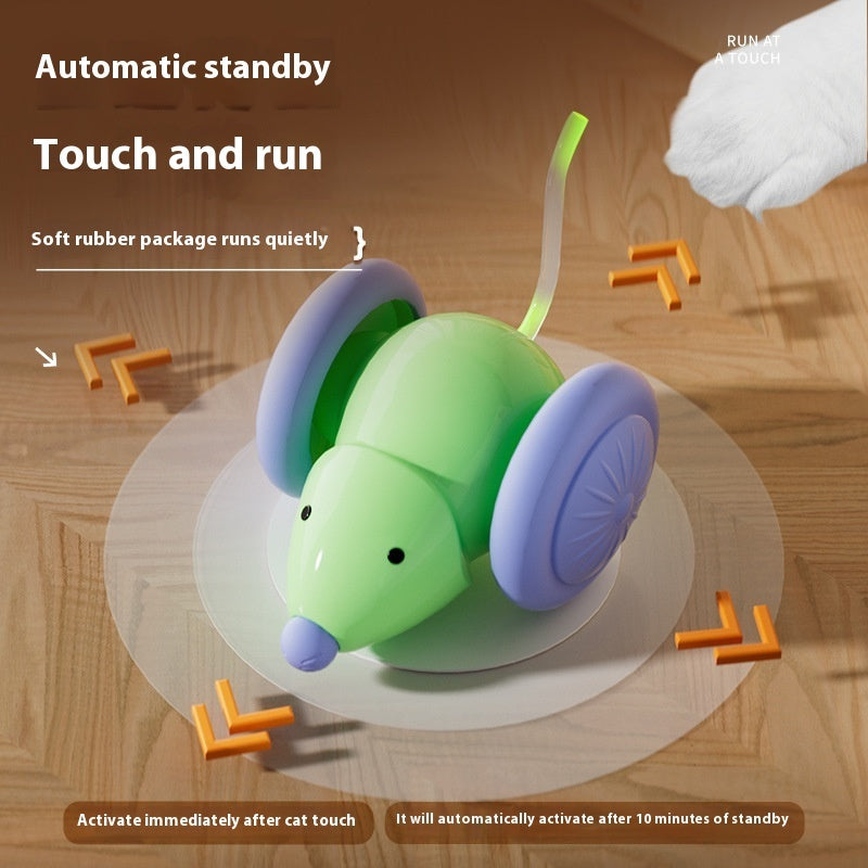Electric Interactive Cat Mouse Toy Car