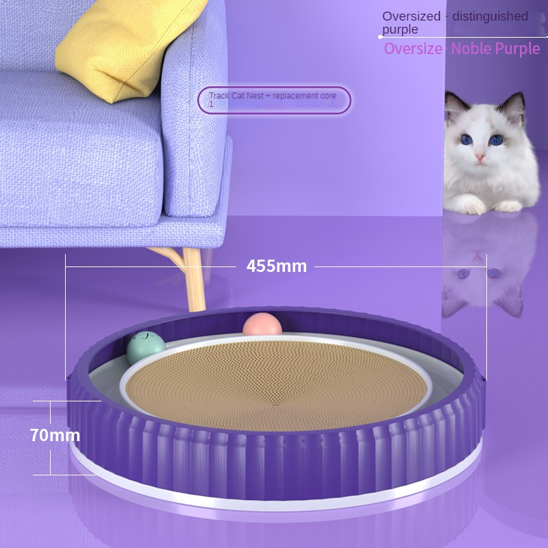Round Wear-Resistant Cat Scratching Board