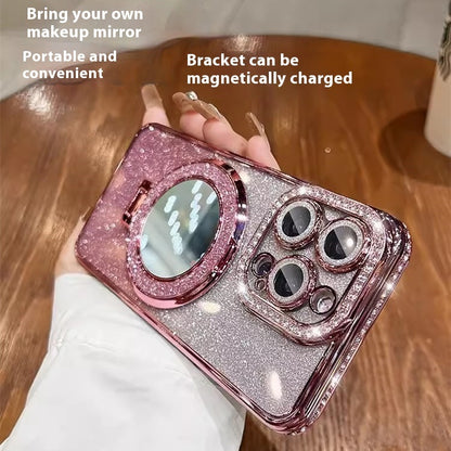 Glitter Mirror Stand Phone Case