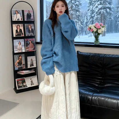 Retro Korean Style Relaxed-fit Sweater