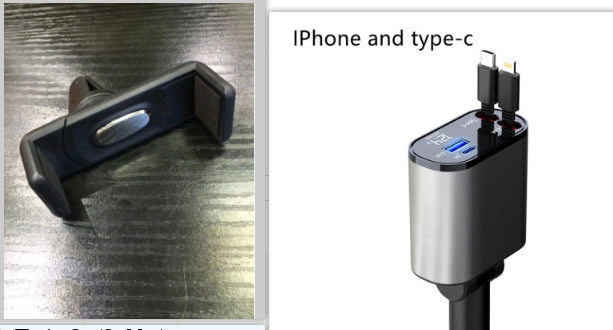 100W Metal Fast Car Charger
