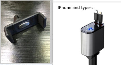 100W Metal Fast Car Charger