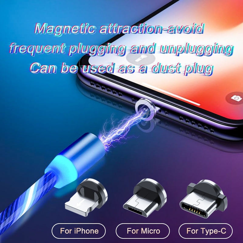 LED Magnetic Fast Charging Cable
