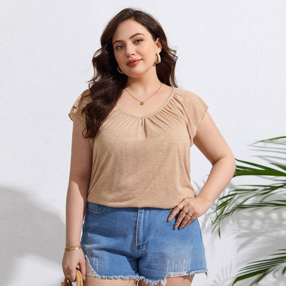 Women’s Loose Casual Holiday Short Sleeve Top