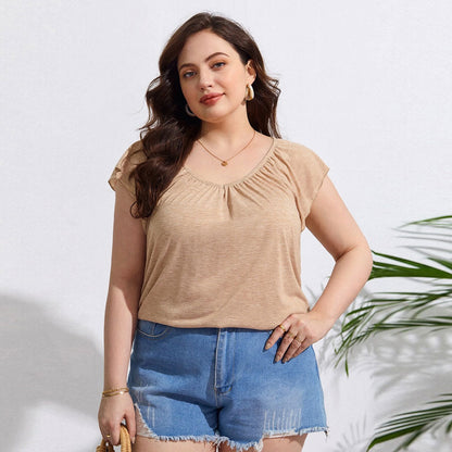 Women’s Loose Casual Holiday Short Sleeve Top