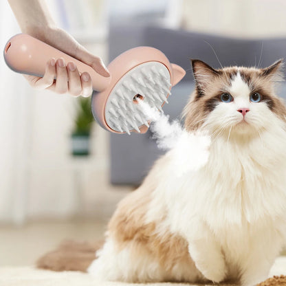 Rechargeable Self-Cleaning Pet Brush with Mist
