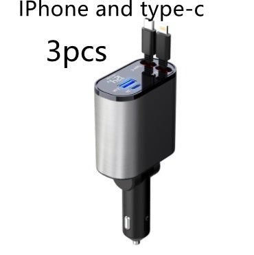 100W Metal Fast Car Charger
