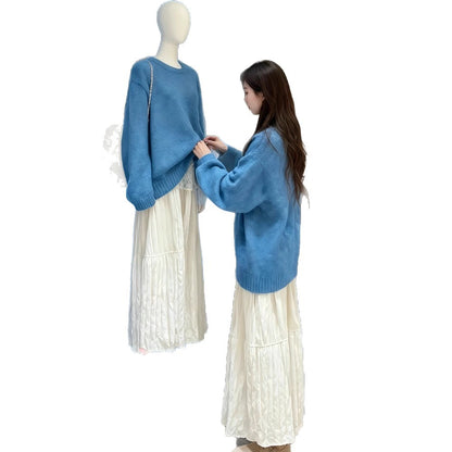 Retro Korean Style Relaxed-fit Sweater