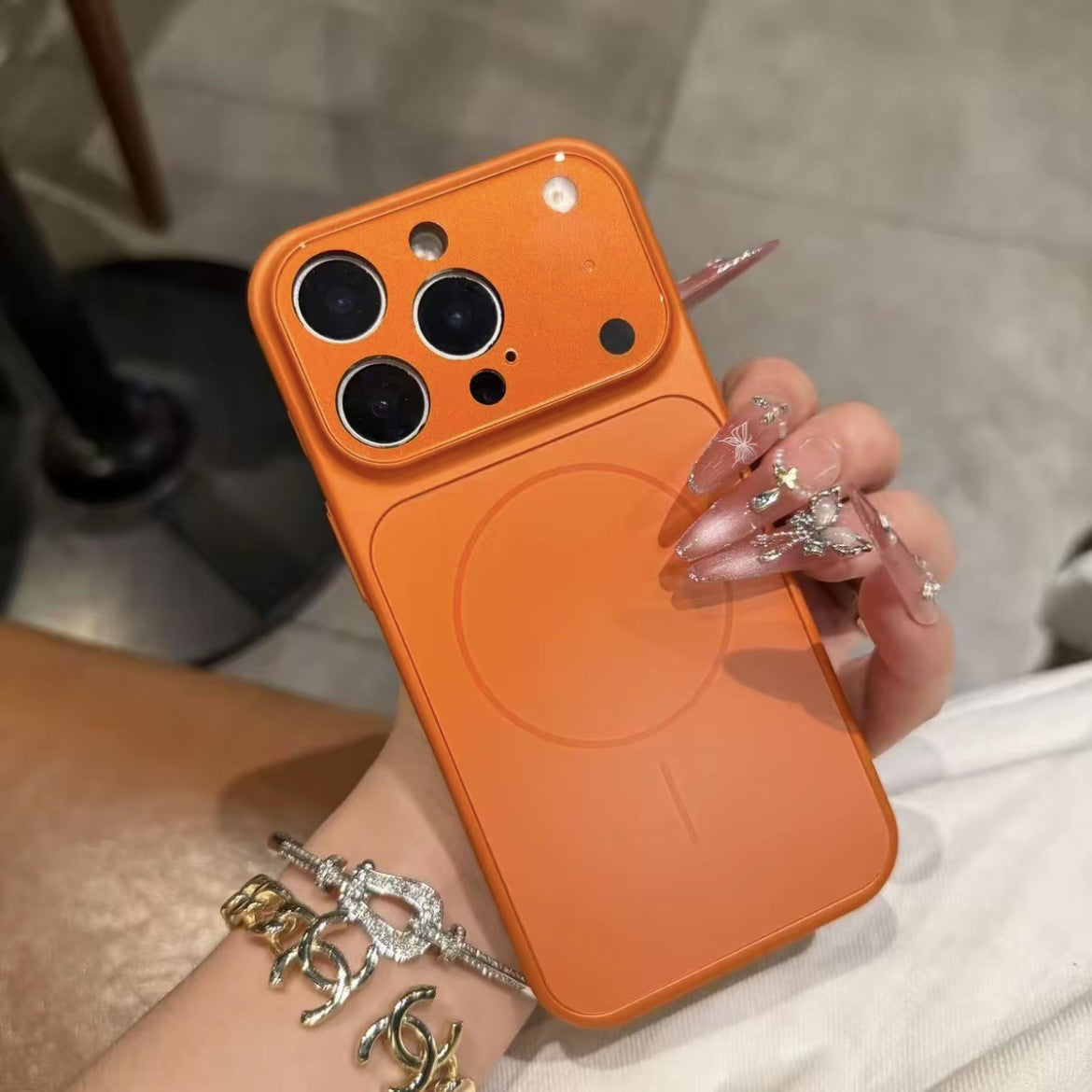Magnetic Frosted Glass MagSafe Phone Case