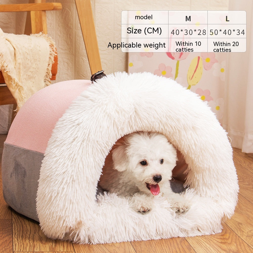 Portable Warm Pet Nest Bed
