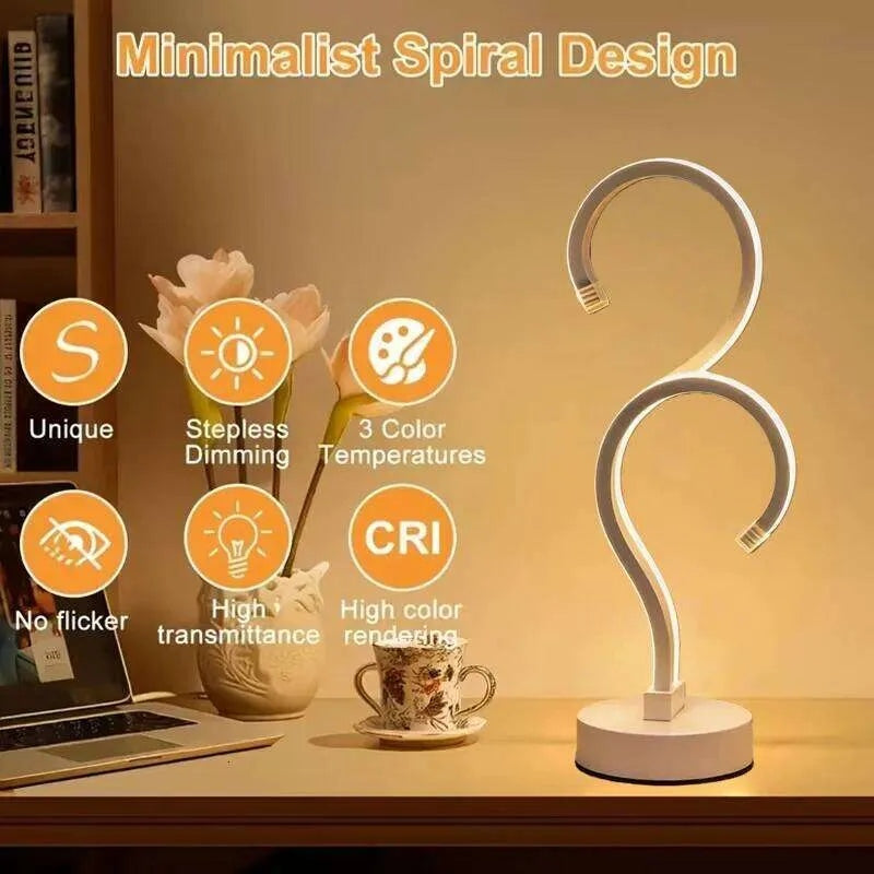 Creative Double Question Mark LED Desk Lamp