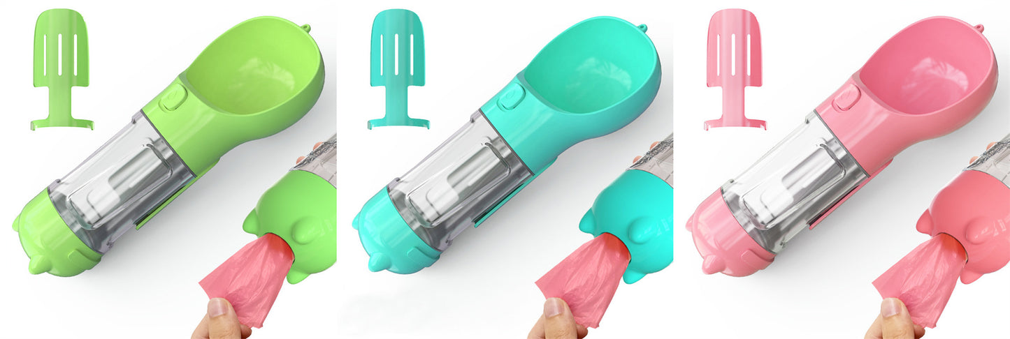 3-in-1 Portable Dog Water Bottle