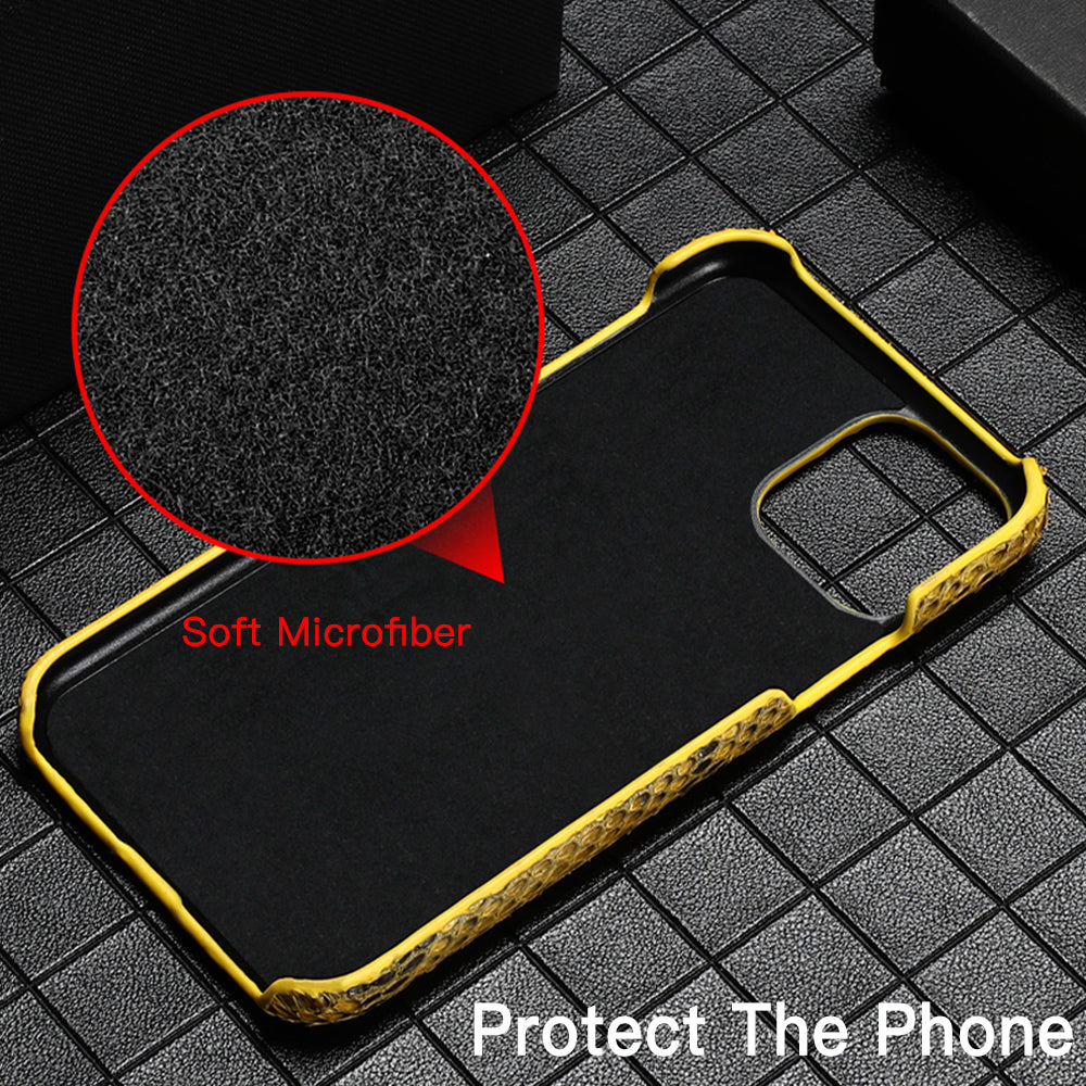 Luxury Python Leather Phone Case