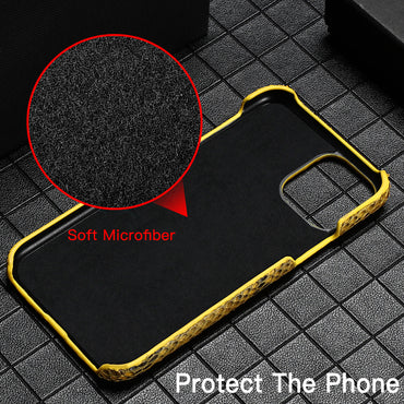 Luxury Python Leather Phone Case
