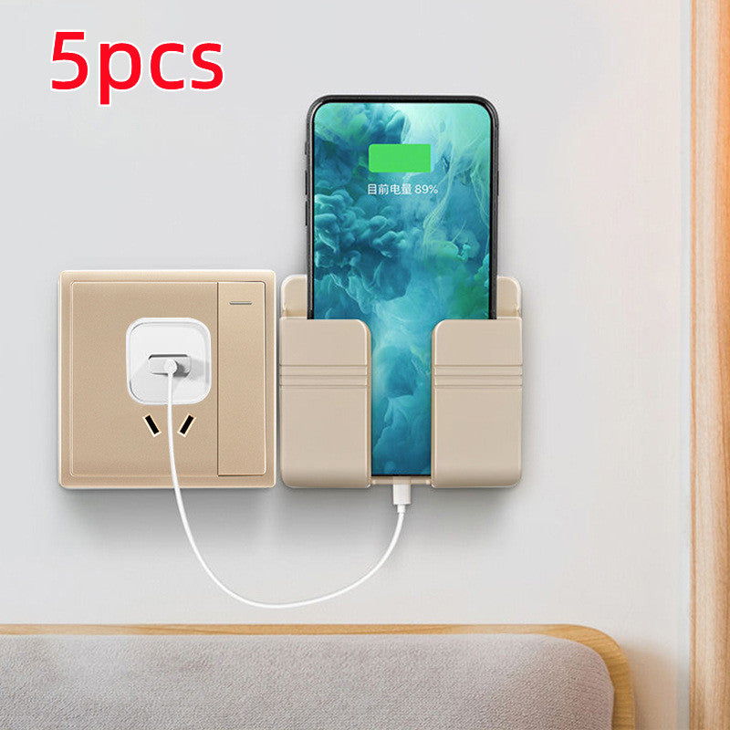 Wall Mount Phone Charging Storage Rack