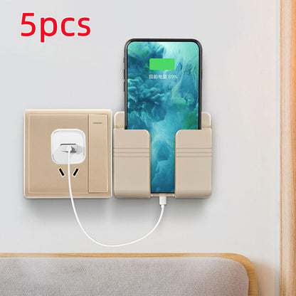 Wall Mount Phone Charging Storage Rack