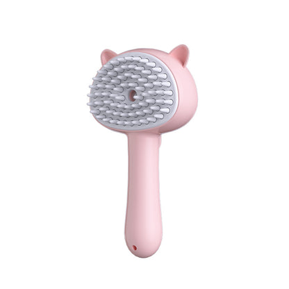 Rechargeable Self-Cleaning Pet Brush with Mist