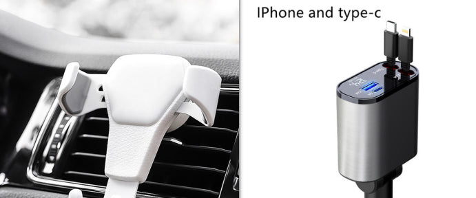 100W Metal Fast Car Charger