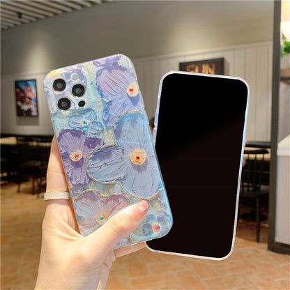 Purple Blue Daisy Phone Case