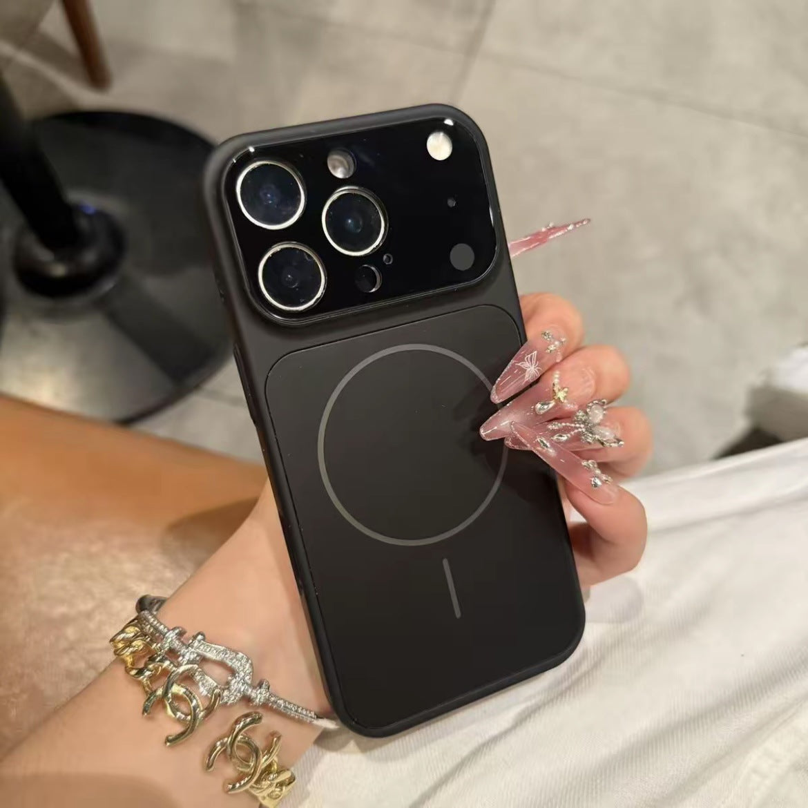 Magnetic Frosted Glass MagSafe Phone Case