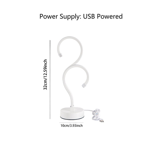 Creative Double Question Mark LED Desk Lamp