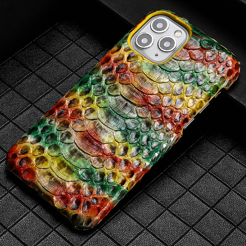 Luxury Python Leather Phone Case