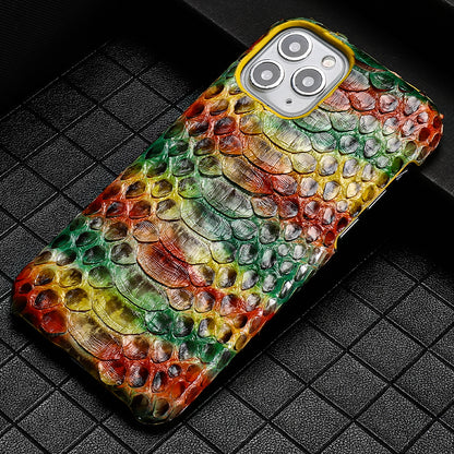 Luxury Python Leather Phone Case