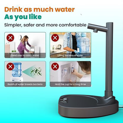 Automatic Rechargeable Water Bottle Dispenser with Stand