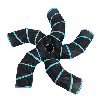 Tree Pattern Cat Tunnel Toy