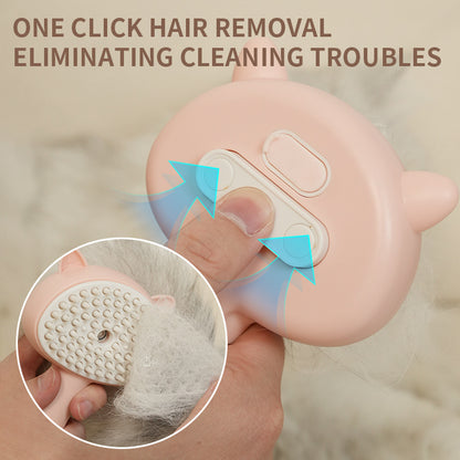 Rechargeable Self-Cleaning Pet Brush with Mist