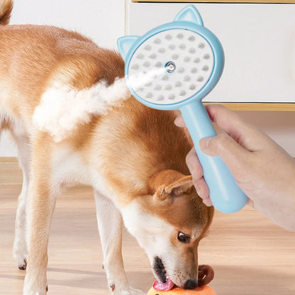 Rechargeable Self-Cleaning Pet Brush with Mist