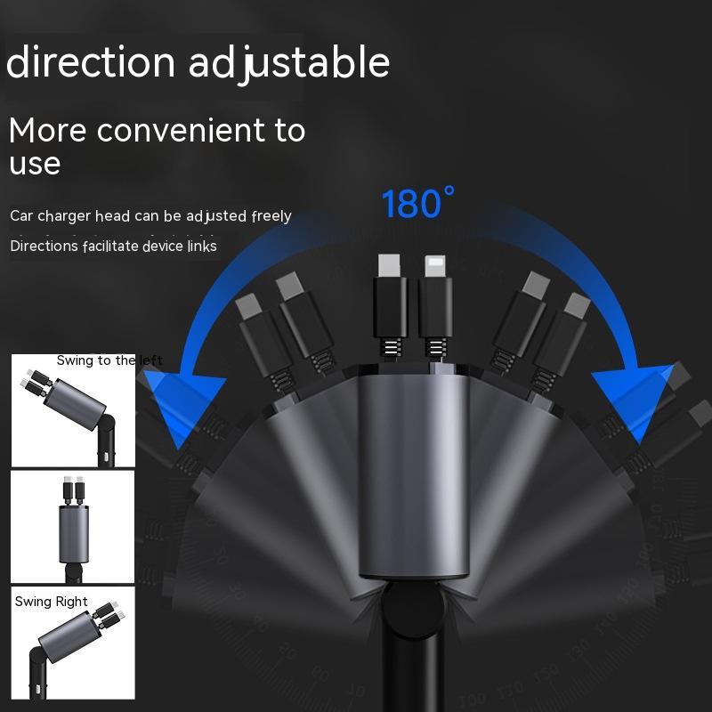100W Metal Fast Car Charger