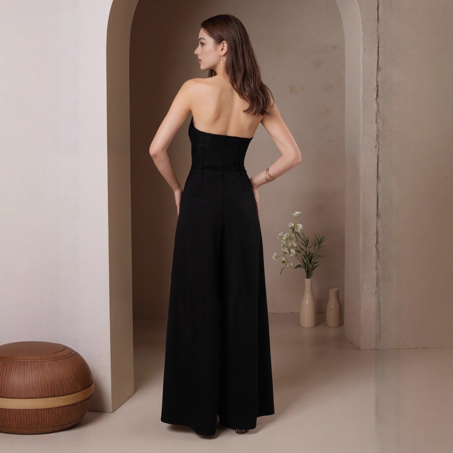 Women’s Color-Block Halter Jumpsuit