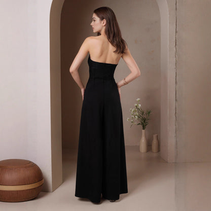 Women’s Color-Block Halter Jumpsuit