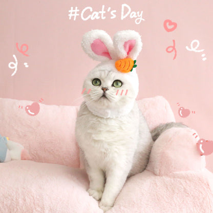 Plush Cartoon Cat Dog Rabbit