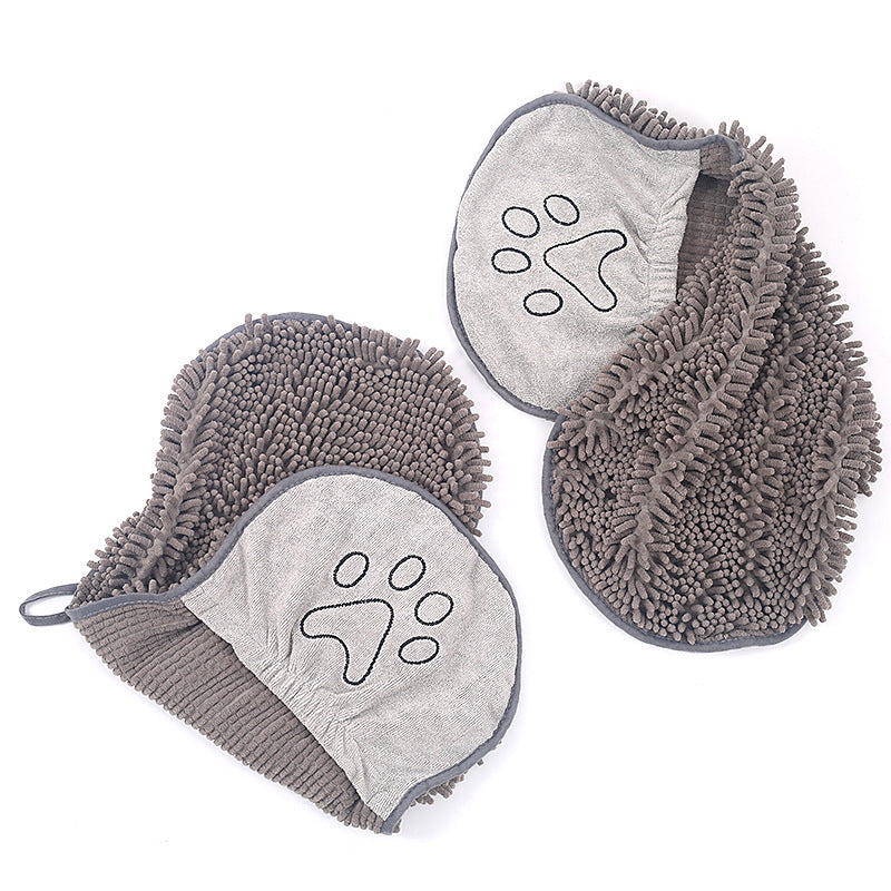 Pet Scrubbing Glove Towel