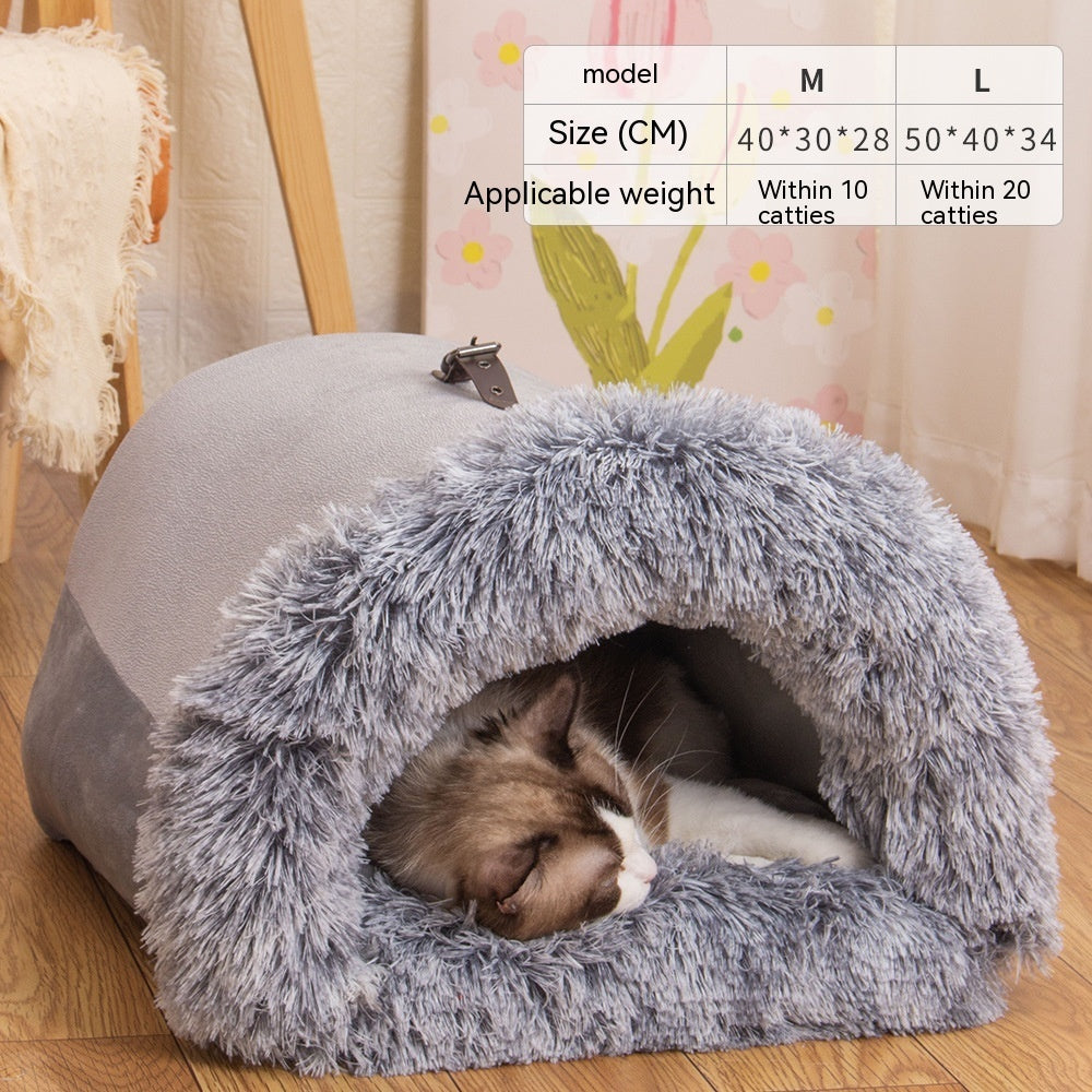 Portable Warm Pet Nest Bed