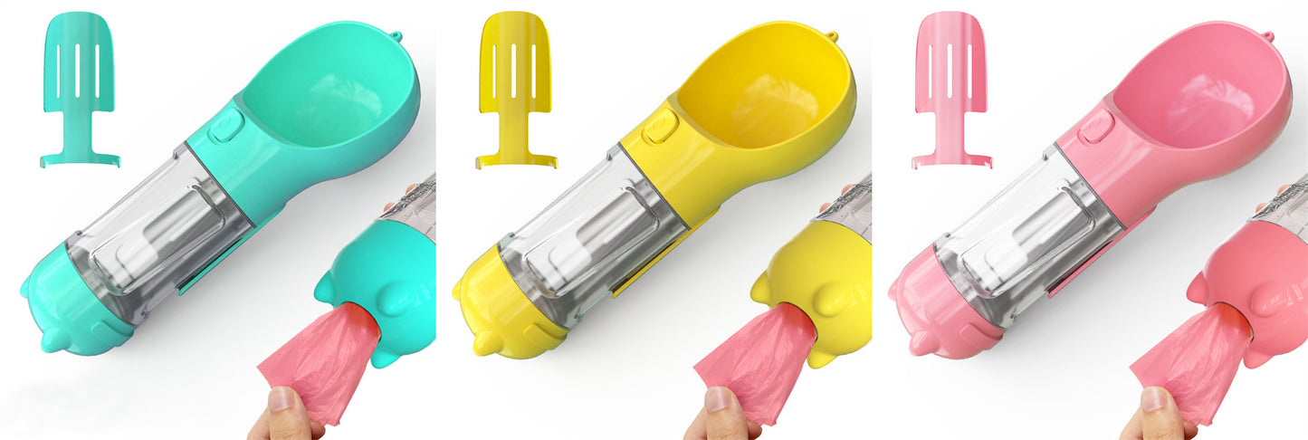 3-in-1 Portable Dog Water Bottle