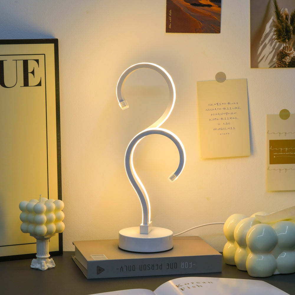 Creative Double Question Mark LED Desk Lamp