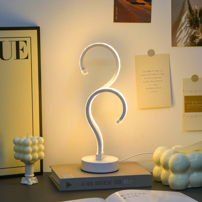 Creative Double Question Mark LED Desk Lamp