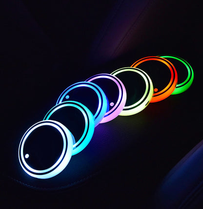 LED Light-Up Car Cup Holder Coaster